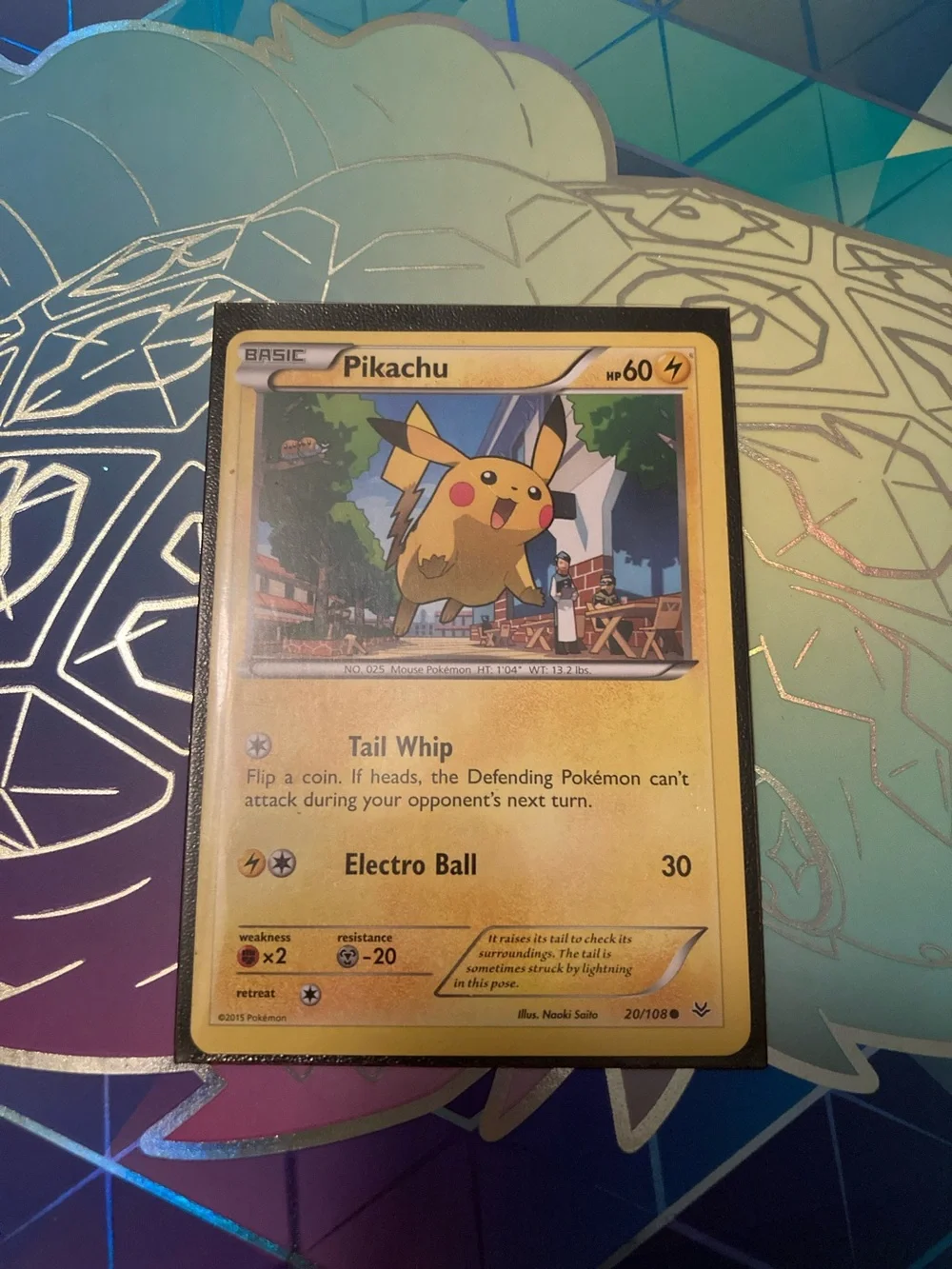 Pokemon Pikachu Trading Card - Yellow, Black